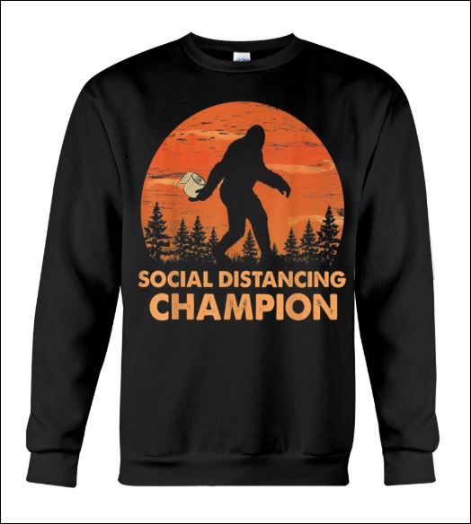 Big foot social distancing champion toilet paper sweater