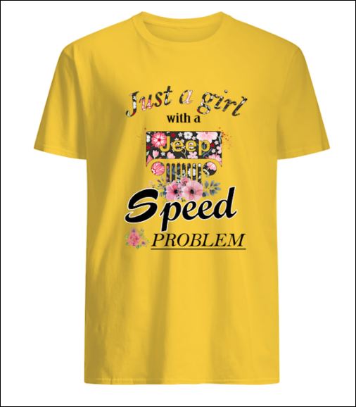 Just girl with a Jeep speed problem v-neck shirt