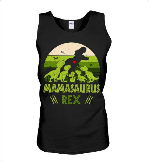 Mamasaurus rex green tank top