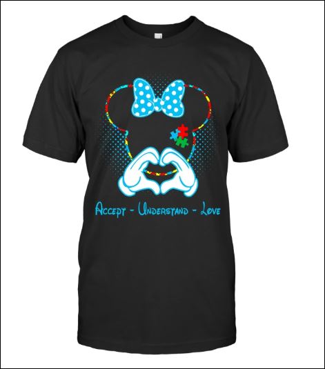 Minnie mouse autism awareness accept understand love shirt