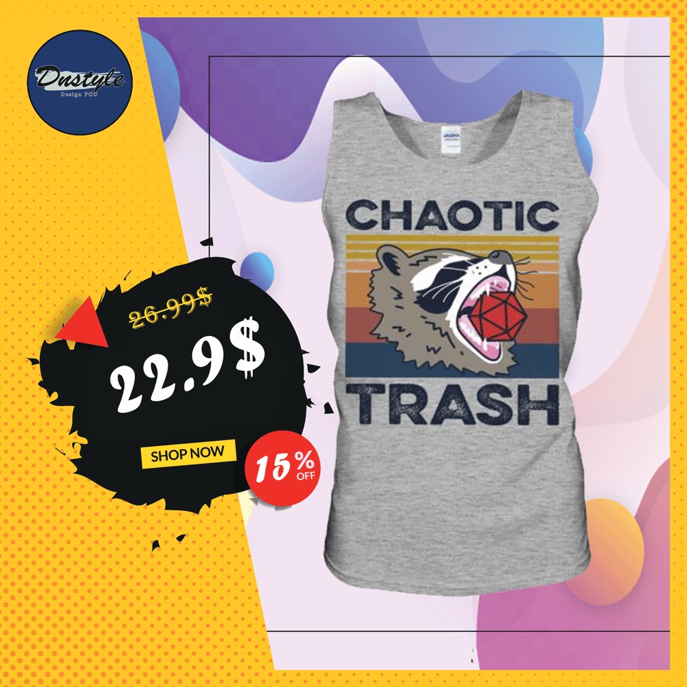 Raccoon chaotic trash vintage tank top