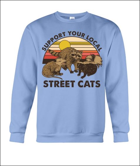 Support your local street cats vintage sweater
