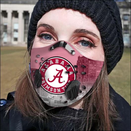 Alabama Crimson Tide filter activated carbon face mask