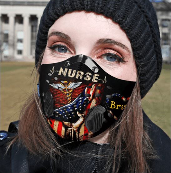 America flag nurse activated carbon Pm 2.5 Fm face mask