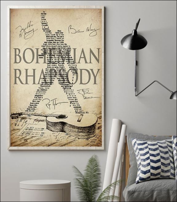 Bohemian Rhapsody signatures poster