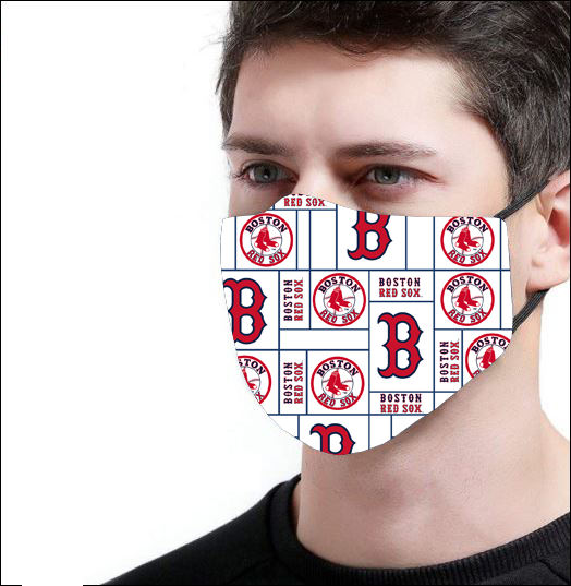 Boston red Sox logo face mask 3D