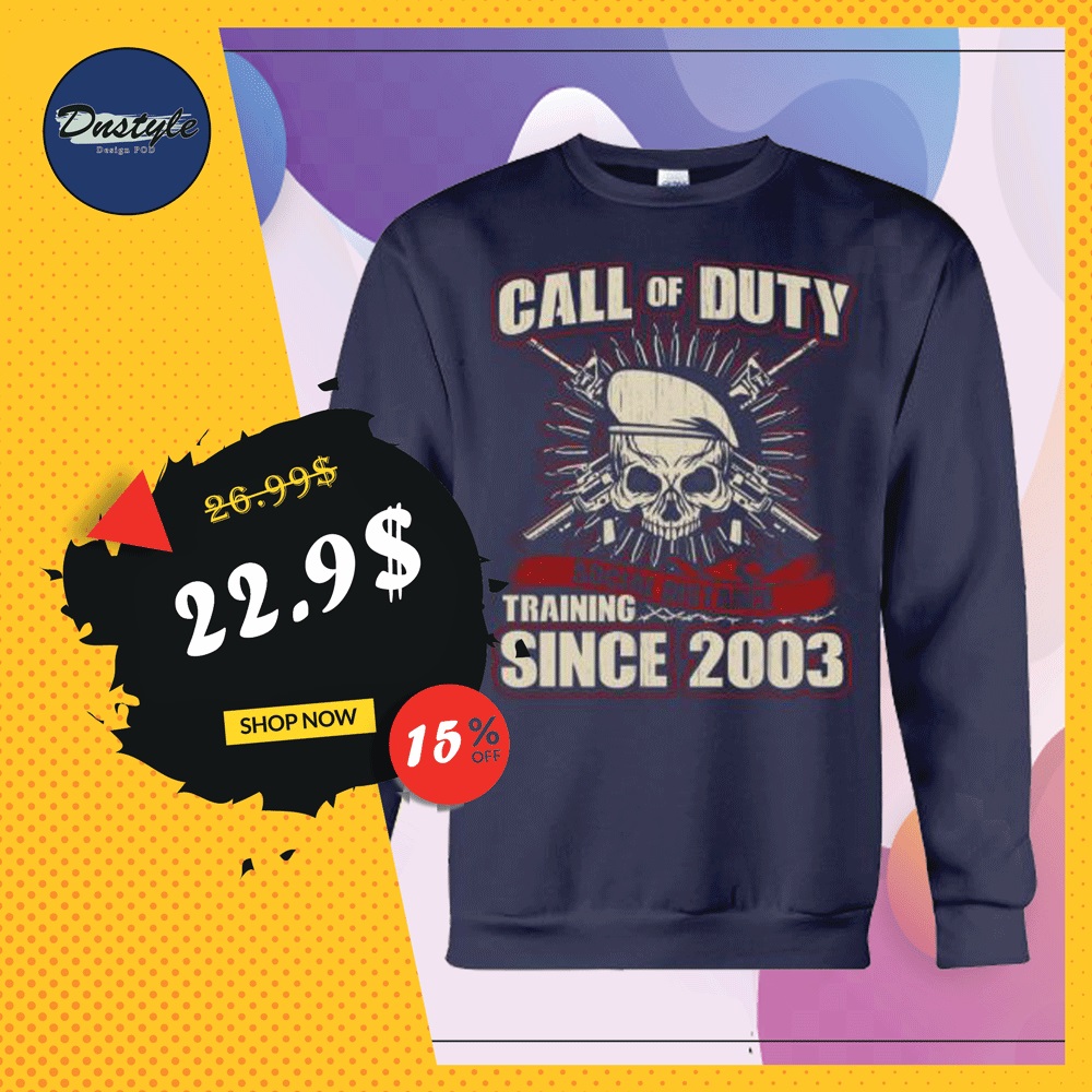 Call of Duty social distance training since 2003 sweater