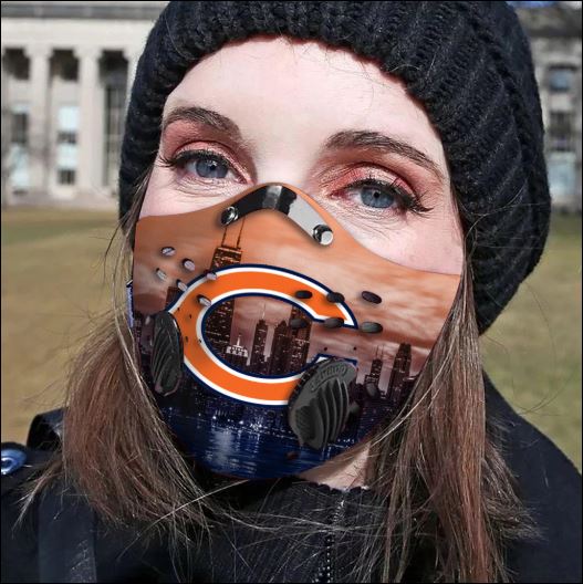 Chicago Bears filter activated carbon face mask