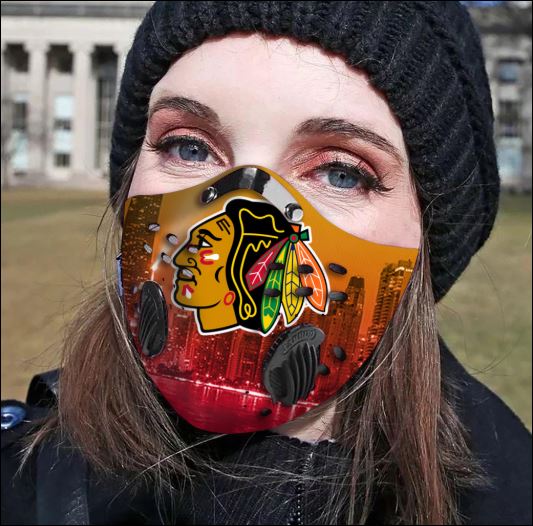 Chicago Blackhawks filter activated carbon face mask