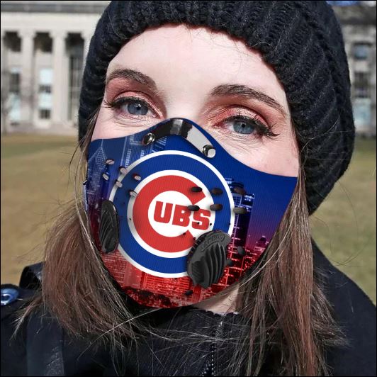 Chicago Cubs filter activated carbon face mask