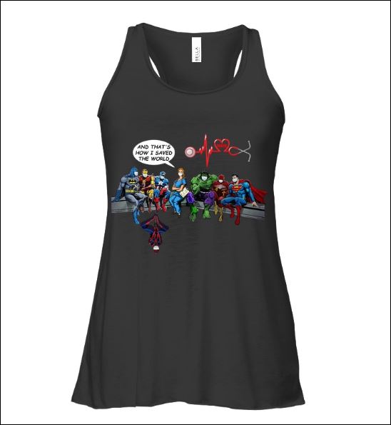 DC and Marvel heroes nurse and that's how i saved the world tank top