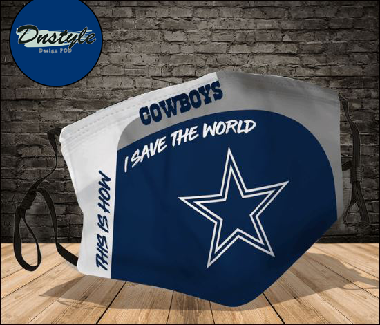 Dallas Cowboys this how i save the world face mask