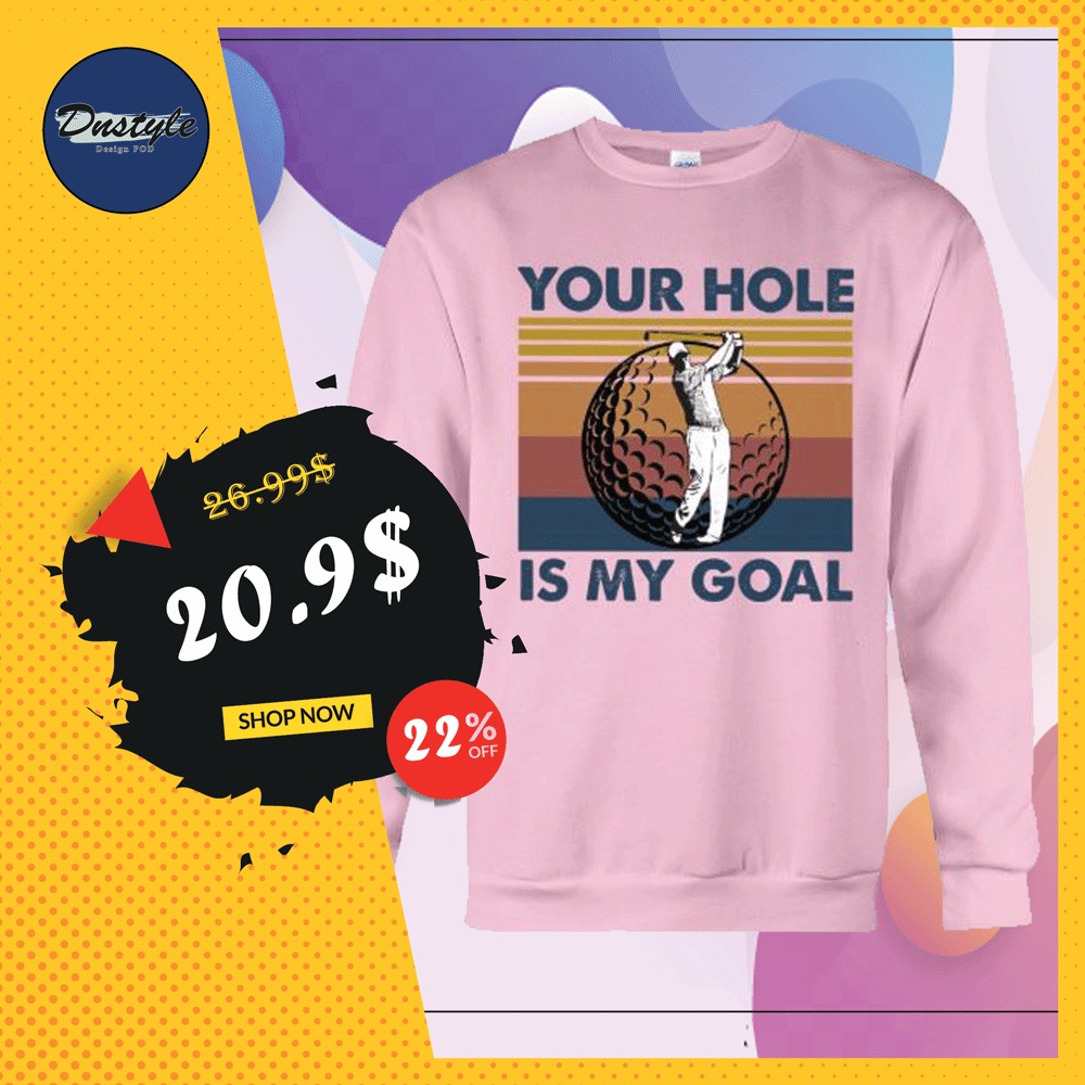 Golf your hole is my goal vintage sweater