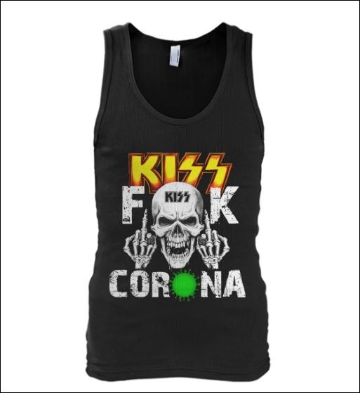 Kiss band fuck corona tank top