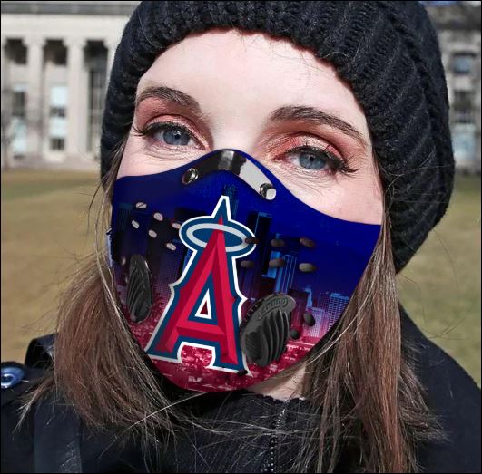Los Angeles Angels filter activated carbon face mask