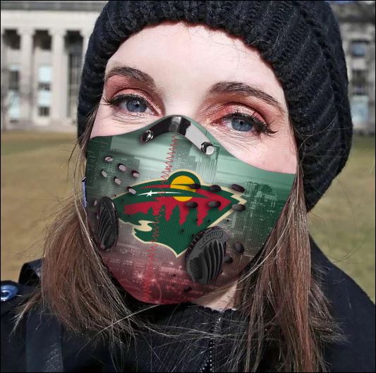 Minnesota Wild filter activated carbon face mask