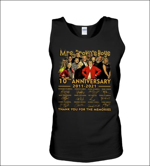 Mrs.Brown's boys 10th anniversary 2011 2012 signatures tank top