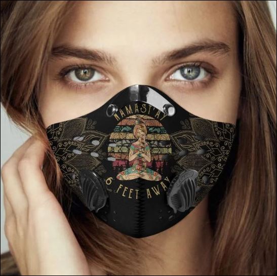 Namastay 7 feet away filter activated carbon Pm 2.5 Fm face mask
