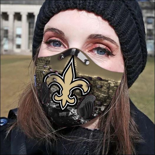 New Orleans Saints filter activated carbon face mask