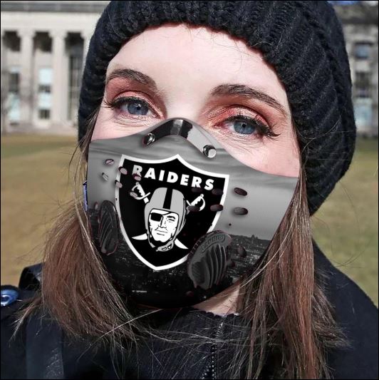 Oakland Raiders filter activated carbon face mask