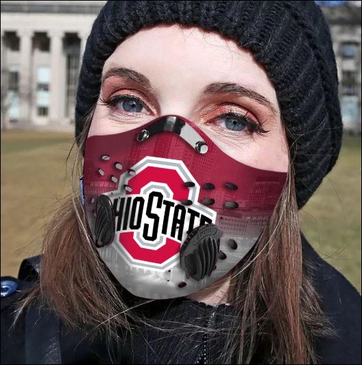 Ohio State Buckeyes filter activated carbon face mask