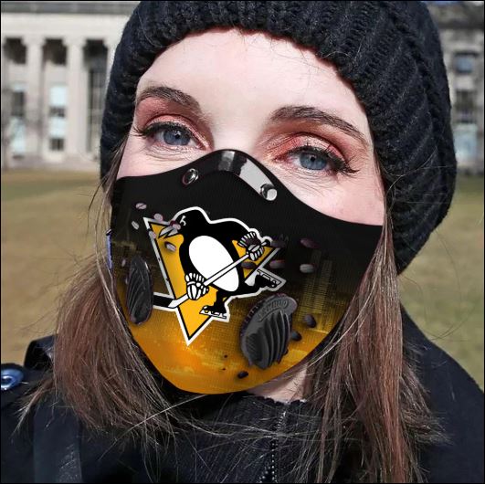 Pittsburgh Penguins filter activated carbon face mask