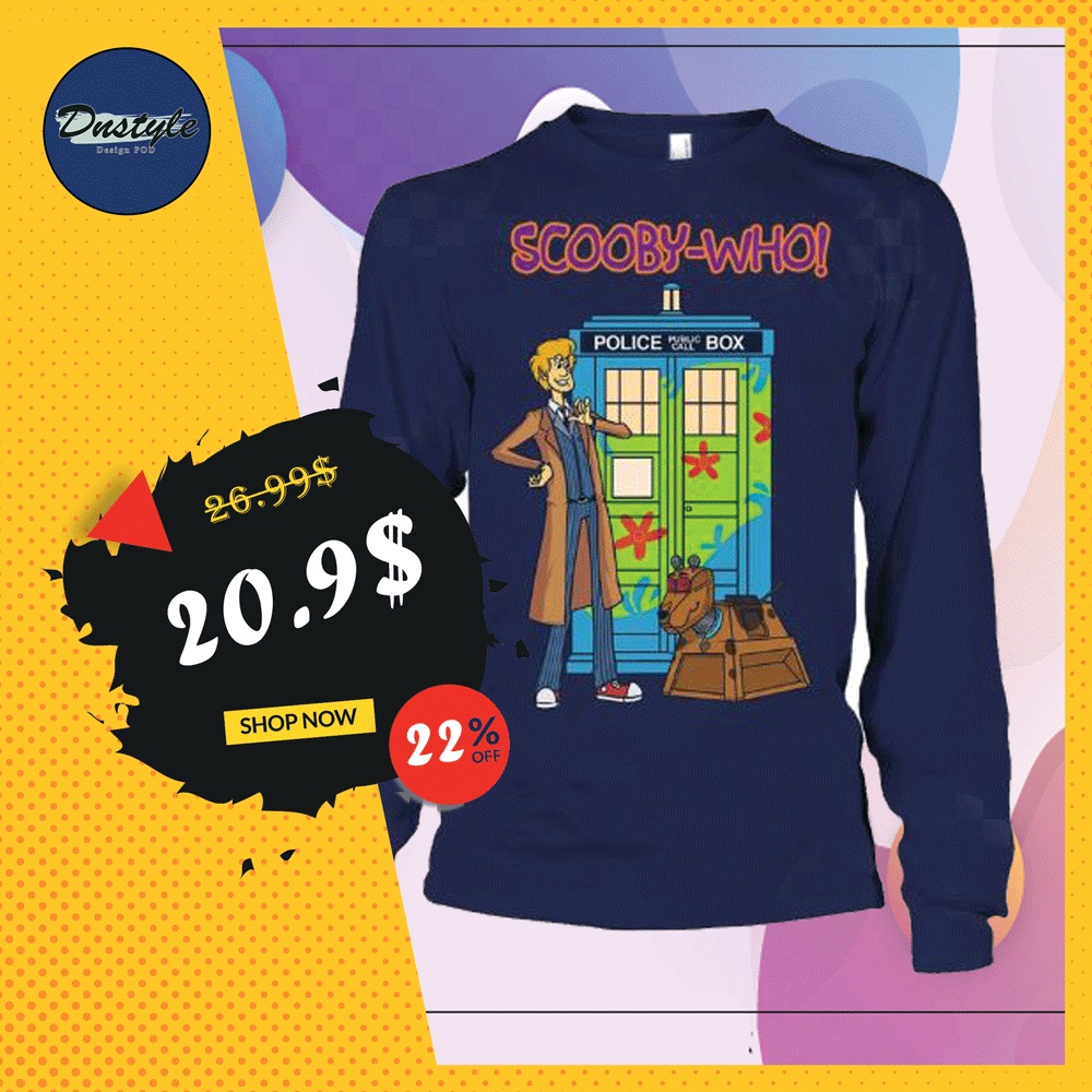 Scooby-who police public call box long sleeved