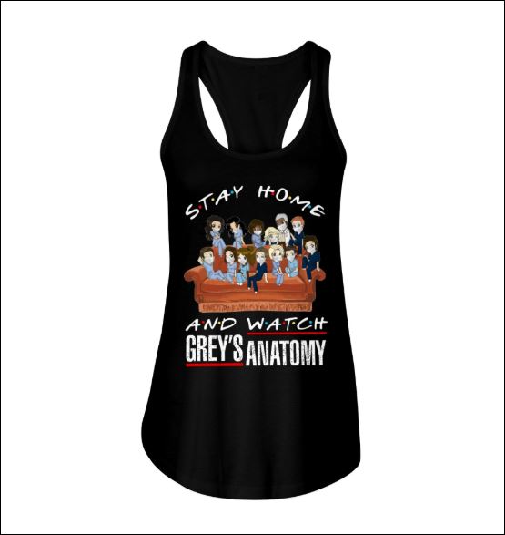 Stay home and watch Grey's Anatomy tank top