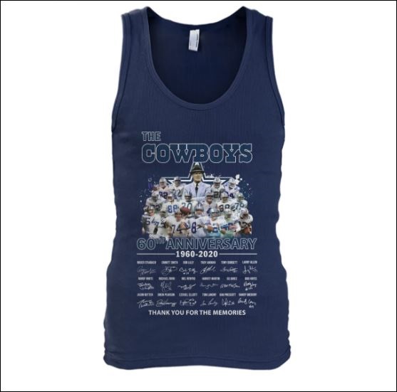 The Cowboys 60th anniversary 1960 2020 all player signatures tank top