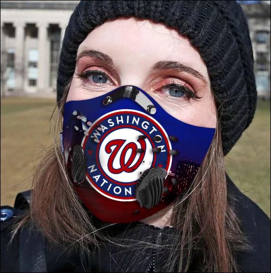 Washington Nationals filter activated carbon face mask