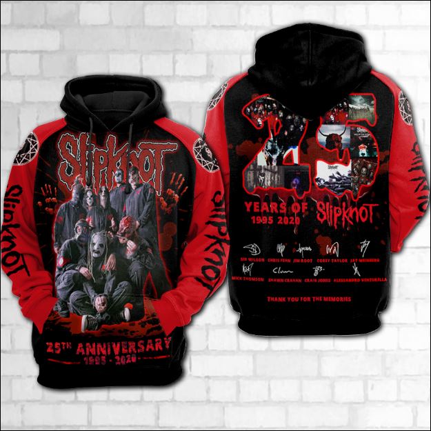 25 years of Slipknot 3D hoodie