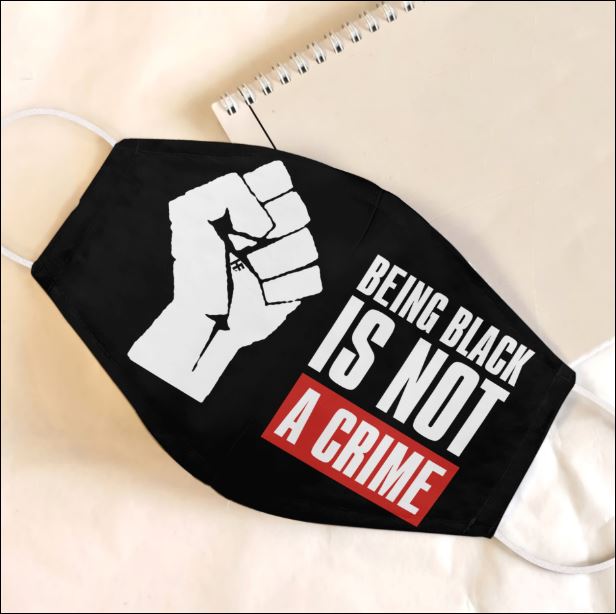 Being black is not a crime face mask