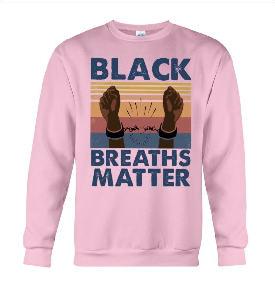 Black breaths matter vintage sweater