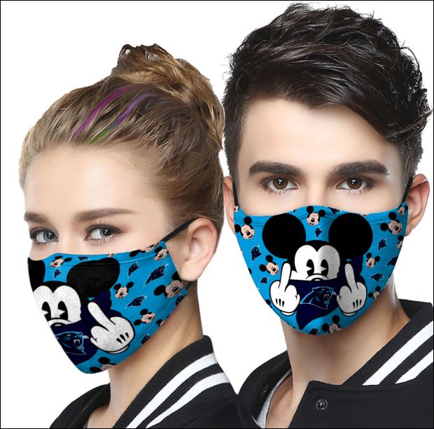 Carolina Panthers Mickey mouse face mask
