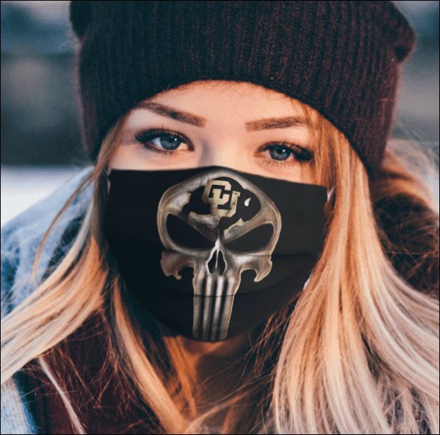 Colorado Buffaloes The Punisher face mask