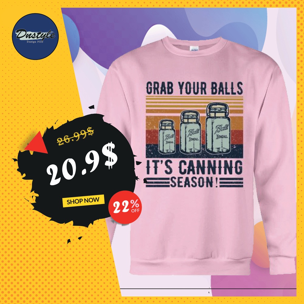 Grab your balls it's canning season vintage sweater