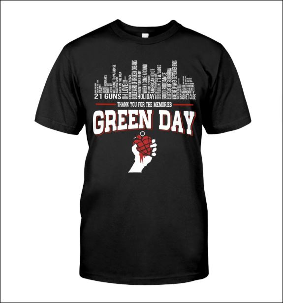 Green Day thank for the memories shirt