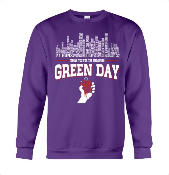 Green Day thank for the memories sweater