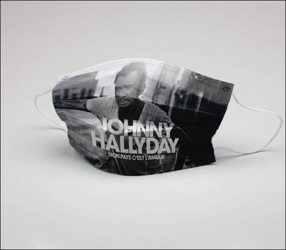 Johnny HallyDay face mask