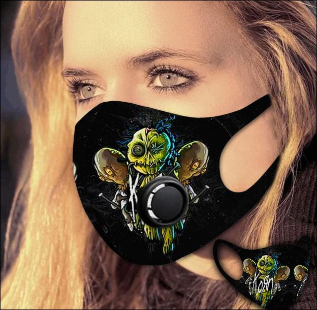 Korn filter activated carbon face mask