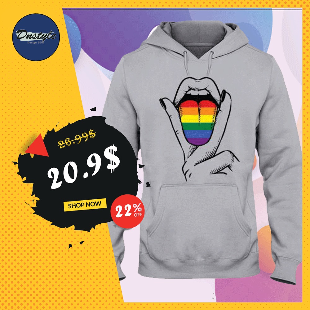 LGBT tongue hoodie