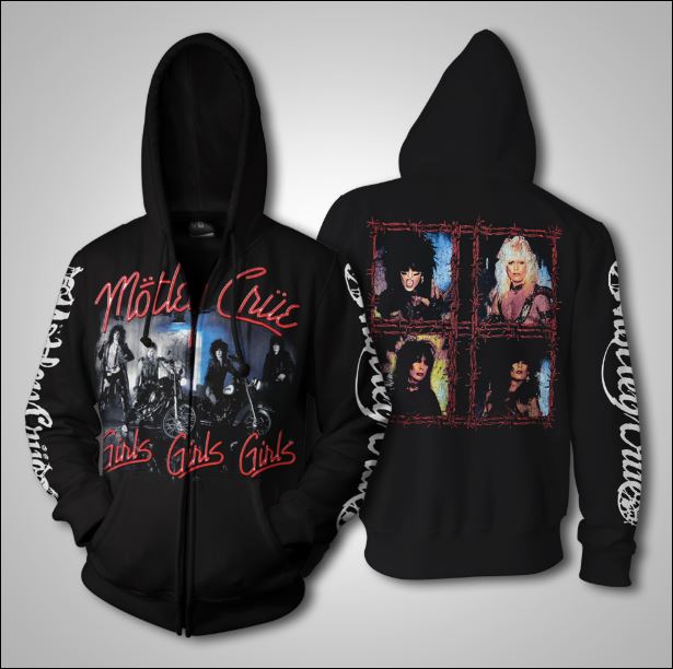 Mötley Crüe 3D zip hoodie