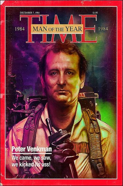 Peter Venkman time man of the year poster