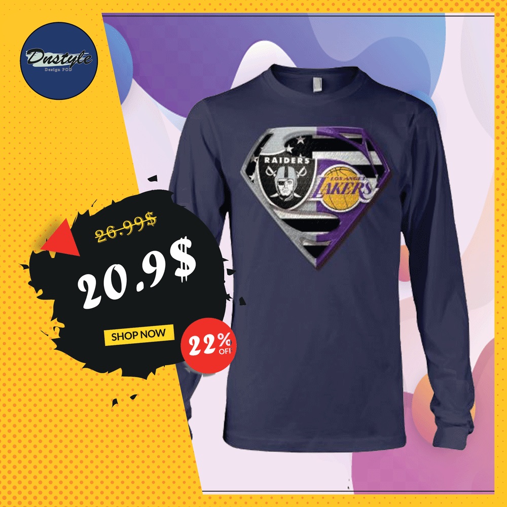 Superman Raiders and Lakers long sleeved
