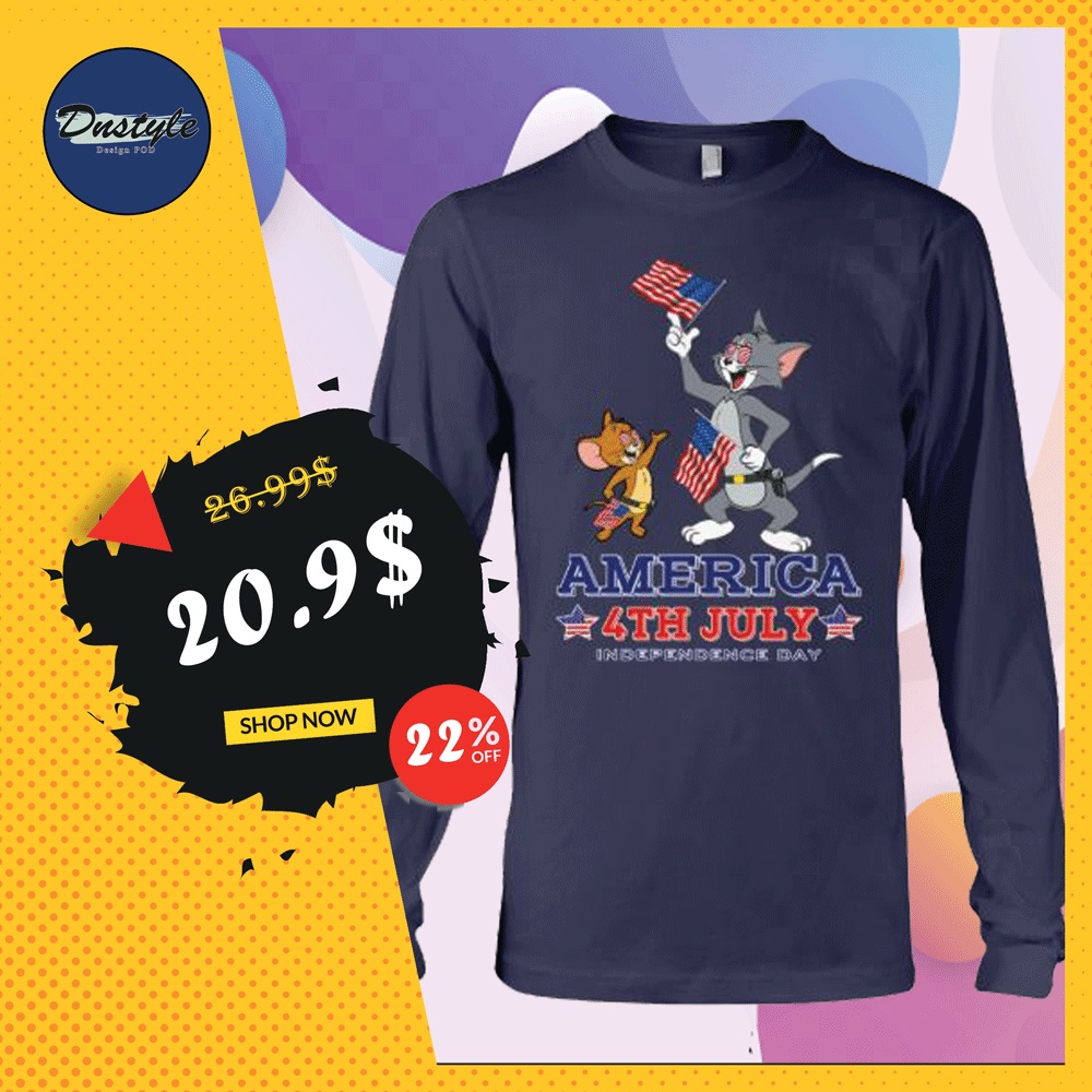 Tom and Jerry America 4th July long sleeved