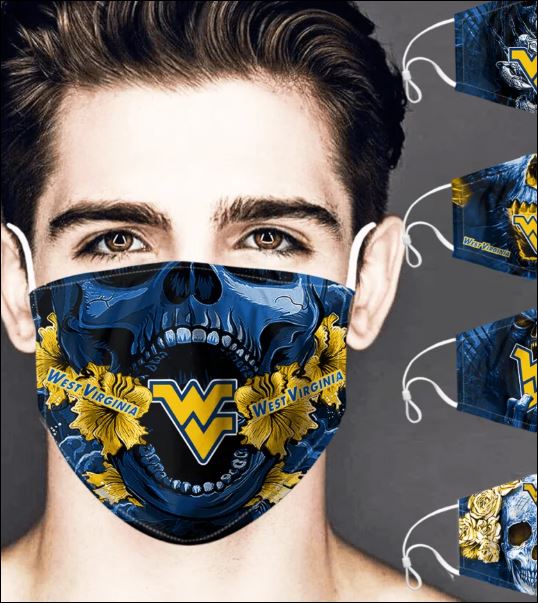 West Virginia Mountaineers skull face mask