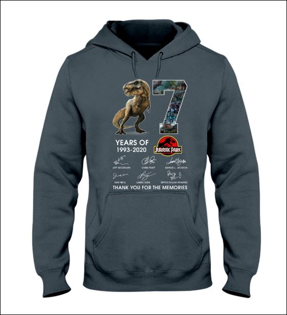 7 years of Jurassic Park hoodie