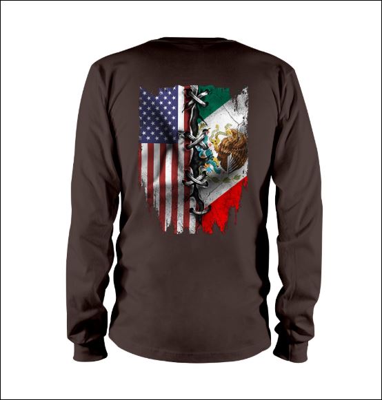American and Mexican flag long sleeved