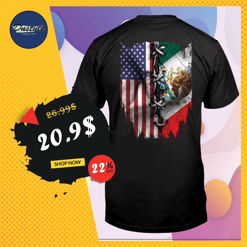 American and Mexican flag shirt