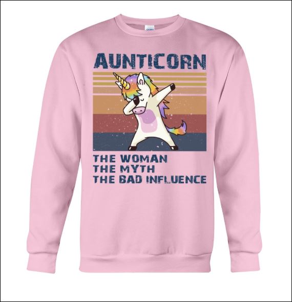 Aunticorn the woman the myth the bad influence vintage sweater